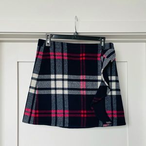 J Crew plaid mini skirt - flirty!